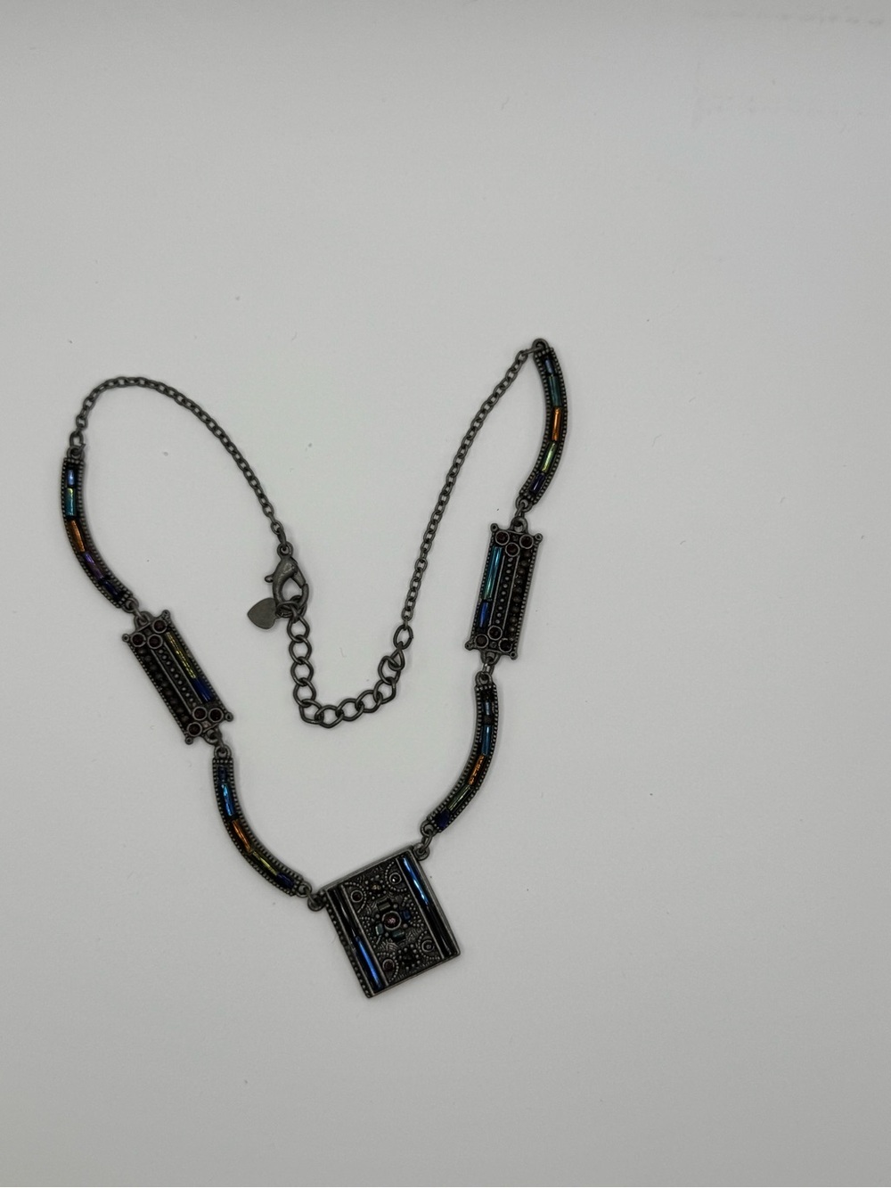 Firefly Jewelry La Dolce Vita 8422 Swarovski Crystal Mosaic Necklace Multicolor - Picture 7 of 7